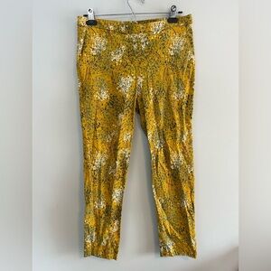 Jules & Leopold Medium yellow & navy blue Floral Capri dress Pants
